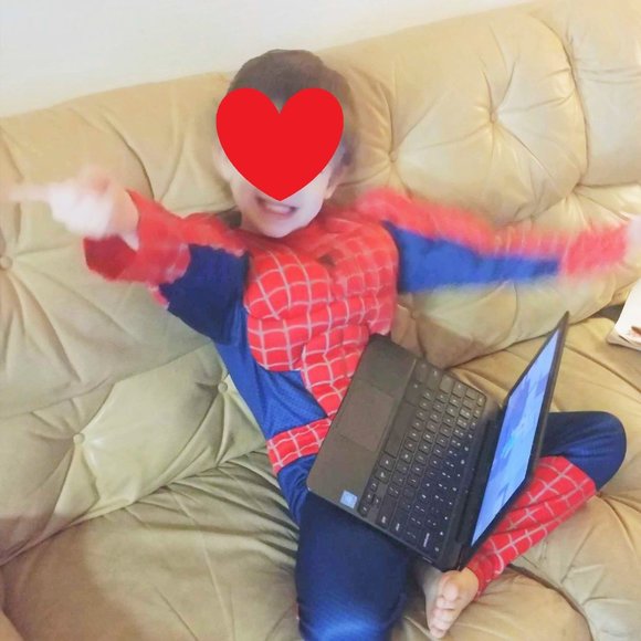 7 - 10 Marvel The Amazing SpiderMan 2 Muscle Chest Medium kids Halloween Costume - Picture 2 of 12